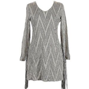 Joseph Ribkoff Fringe & Metallic Dress​​